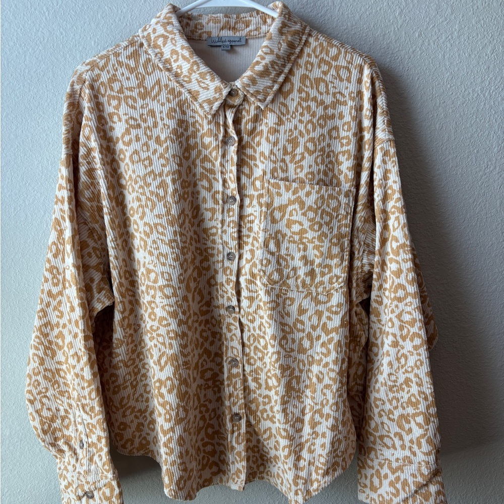 Urban Outfitters Tan Leopard Print Jacket